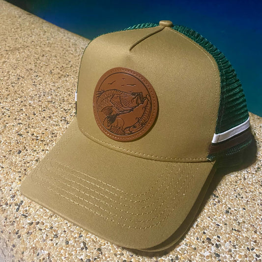 'WE'RE ON ERE' BARRA TRUCKER - KHAKI
