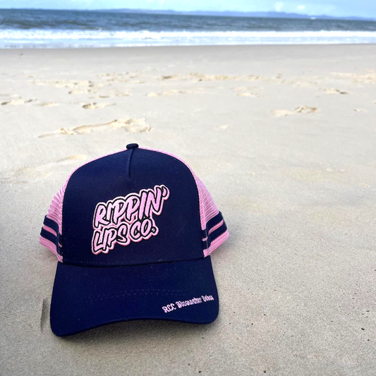 BLUEWATER BABES TRUCKER - NAVY/PINK