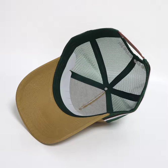 'WE'RE ON ERE' BARRA TRUCKER - KHAKI