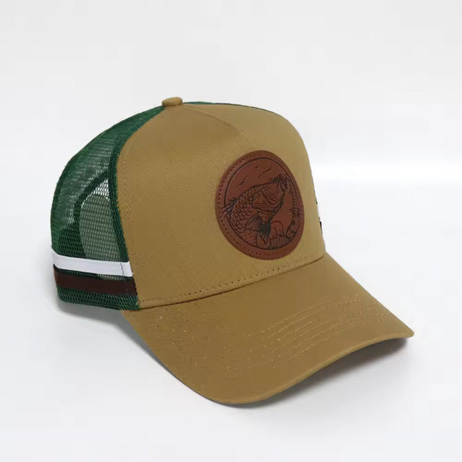 'WE'RE ON ERE' BARRA TRUCKER - KHAKI